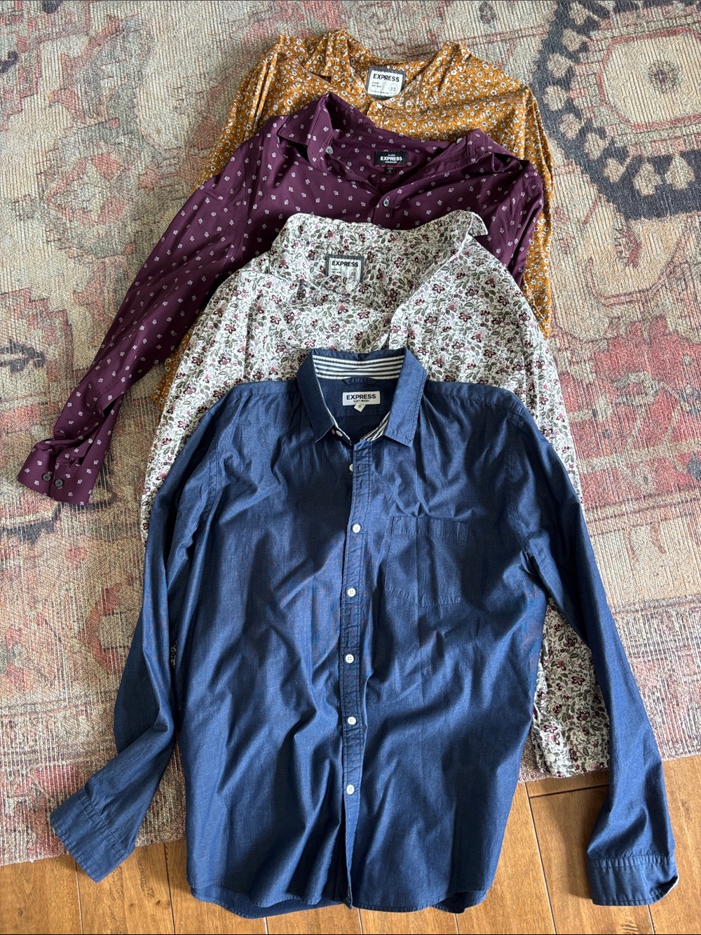 Express Men's Button-Down Shirt with Collar